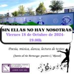 ACTIVIDAD CULTURAL ORGANIZADA POR LA PLATAFORMA CONTRA LA VIOLENCIA MACHISTA DE LEÓN. 18 DE OCTUBRE DE 2024.